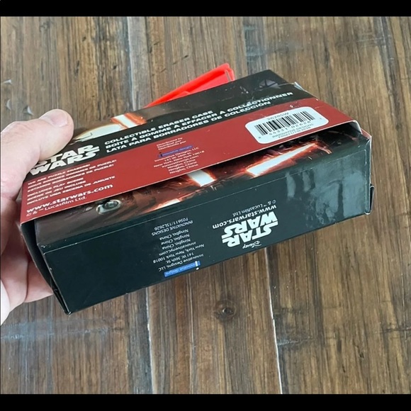Star Wars Force Awakens Kylo Ren Phasma Stormtrooper Collectible Eraser Tin NEW - Picture 5 of 5